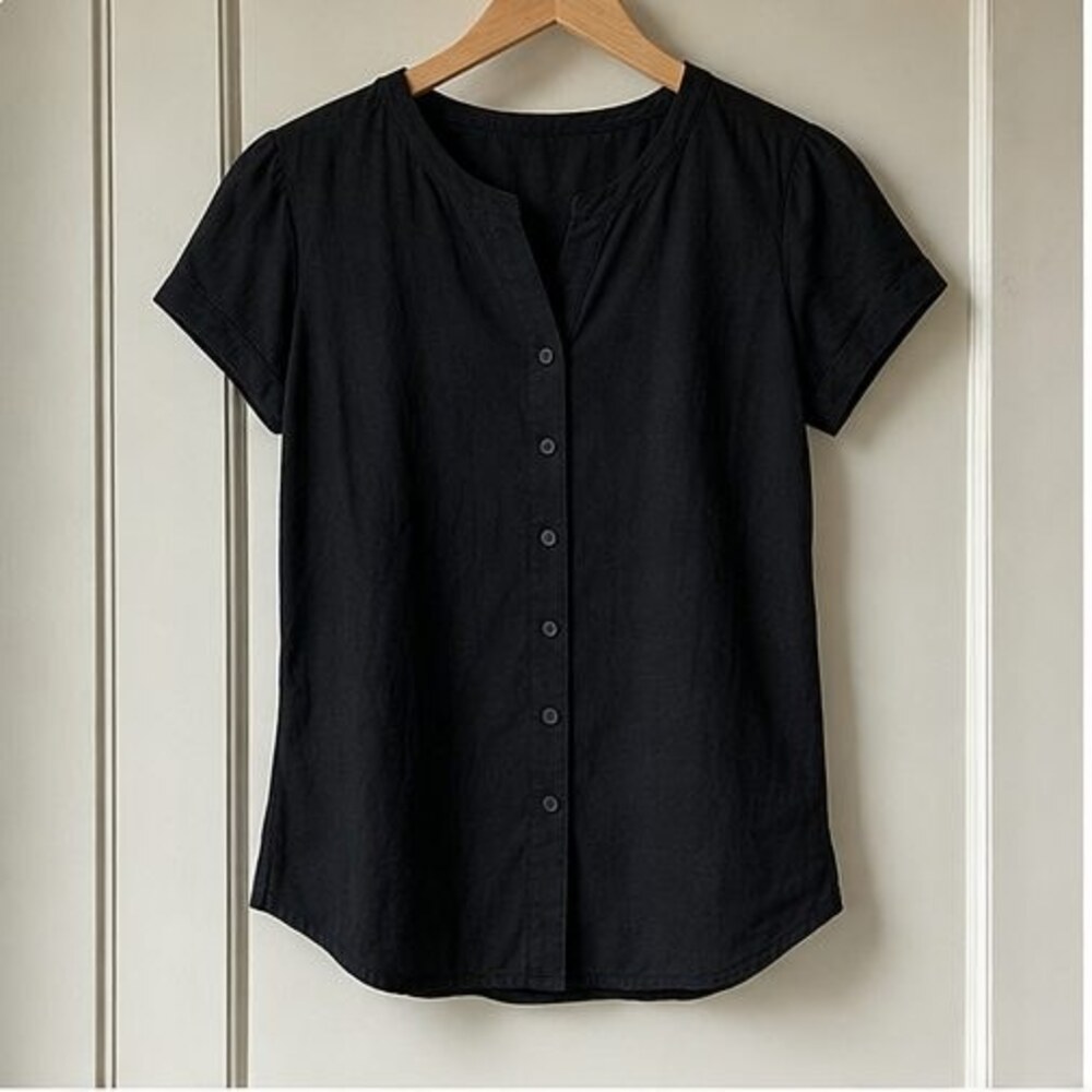 Black Lace Trim Top